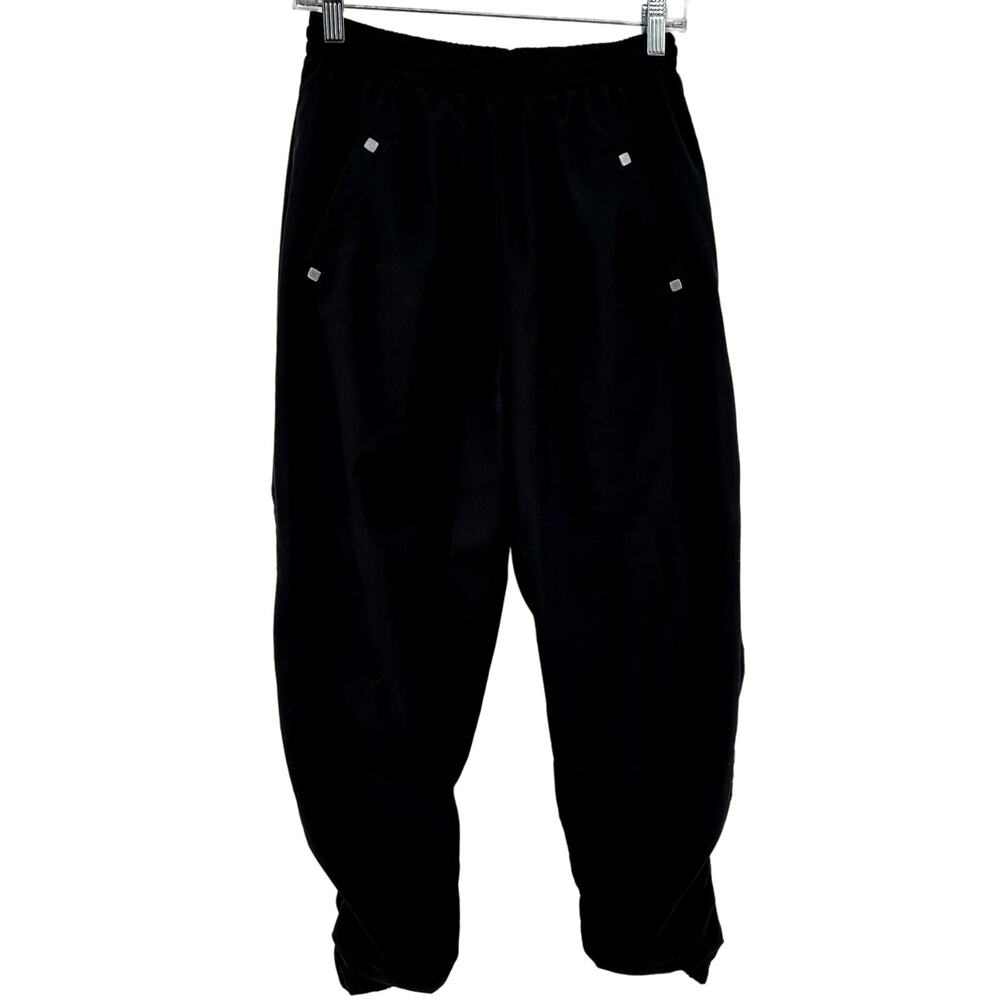 Jamie Sadock Jogger Ankle Pants Tapered Pull On Ankle Zip Black Medium